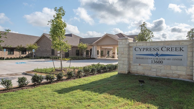 Exterior of Cypress Creek Rehabilitation and Healthcare Center in Cypress, TX
